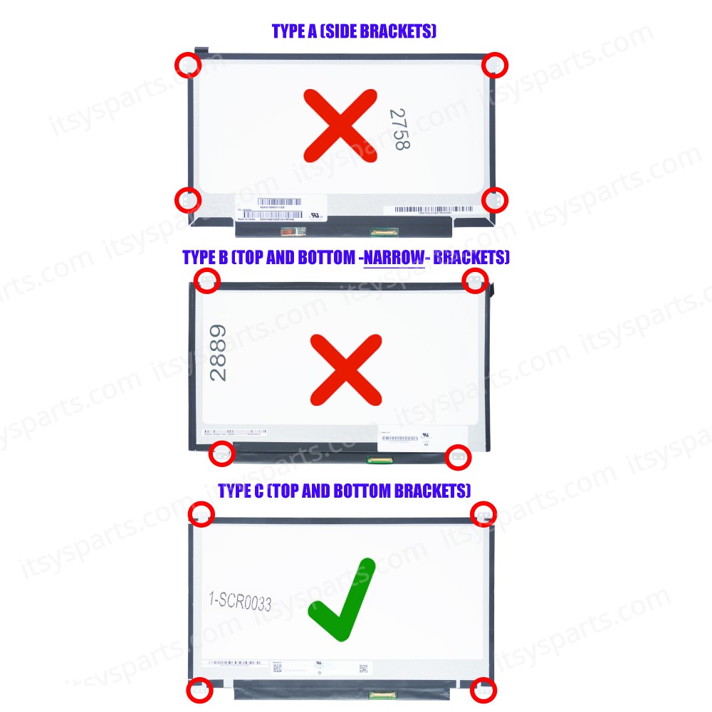 Laptop Screen Monitor 11.6"  slim  30pin 1366*768 up/down new  1366x768 WXGA LED 30pin EDP Slim ( SKU.1-SCR0033 )
