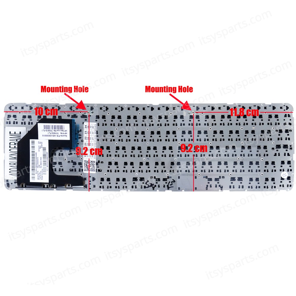 Laptop Keyboard for HP Pavilion 15- B Series Sleekbook (Without Frame) Black UK AEU36E00010 SG-58000-2BA 701684-0341 ( SKU.40048UKNOFRAME )