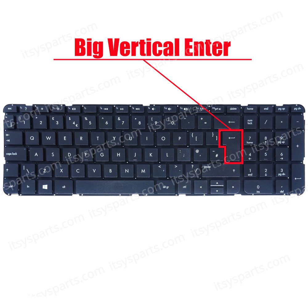 Laptop Keyboard for HP Pavilion 15- B Series Sleekbook (Without Frame) Black UK AEU36E00010 SG-58000-2BA 701684-0341 ( SKU.40048UKNOFRAME )