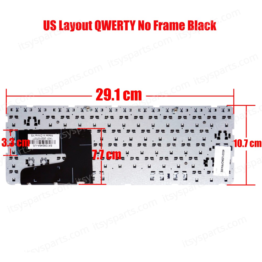 Laptop Keyboard HP MP-13M53GR-698 MP13M5 PK131AC2A02 757922-151 US LAYOUT (Ref.40331USNOFRAME)