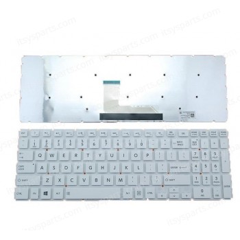 Keyboard Keyboard Laptop Toshiba Satellite L50-B S50-B P50-C P50D-C P50T-C S50-A5255 9Z.NBCSQ.10L 6K+NBCOM.10U S50-A5256 S50-A5257 S50t-s5389 S50-S5188 S55-A5295 nsk-v91sq AEBLI500120 9Z.NBCSQ.00S AEBLIP01110 NSK-V90BQ (Ref.40329USWHNOFRAME)