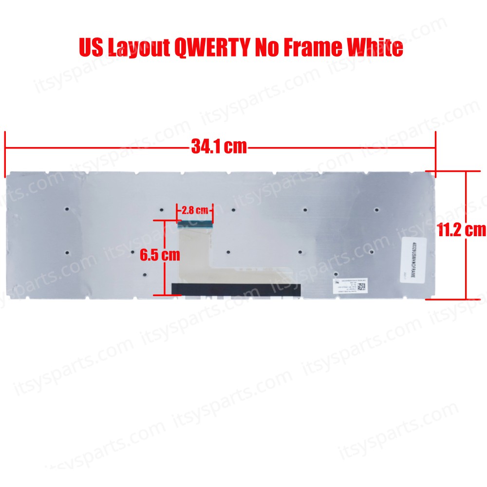 Keyboard Keyboard Laptop Toshiba Satellite L50-B S50-B P50-C P50D-C P50T-C S50-A5255 9Z.NBCSQ.10L 6K+NBCOM.10U S50-A5256 S50-A5257 S50t-s5389 S50-S5188 S55-A5295 nsk-v91sq AEBLI500120 9Z.NBCSQ.00S AEBLIP01110 NSK-V90BQ (Ref.40329USWHNOFRAME)