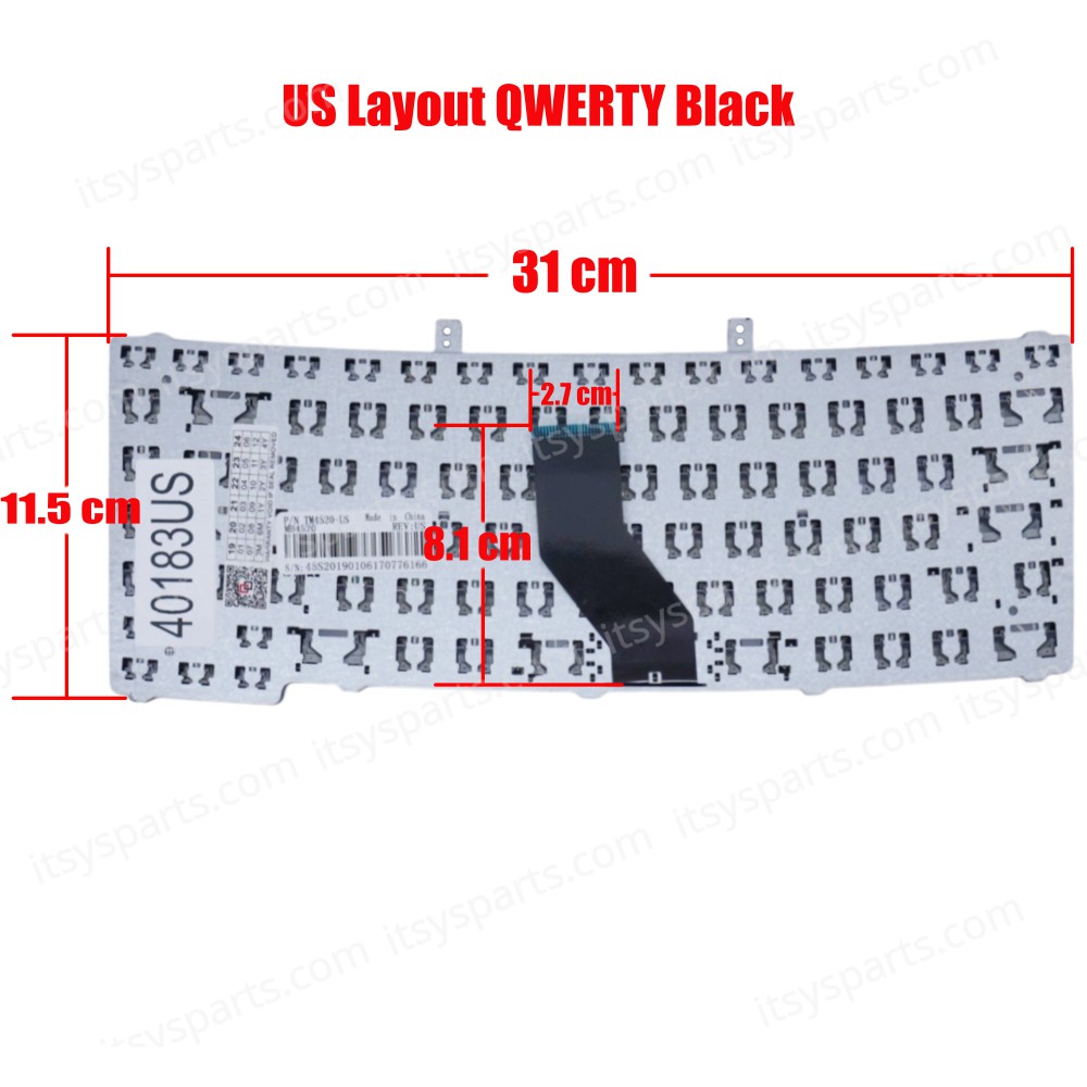Laptop Keyboard Acer MP-07A16TQ-4421 NSK-AGK0U NSK-AGK1D NSK-AGKOU NSK-AGL0A NSK-AGL0E NSK-AGL0F NSK-AGL0G NSK-AGL0J NSK-AGL0R NSK-AGL0S NSK-AGL0T NSK-AGL0U NSK-AGL1A NSK-AGL1D PK1303M01H0 PK1303M02H0(Ref.40183US)