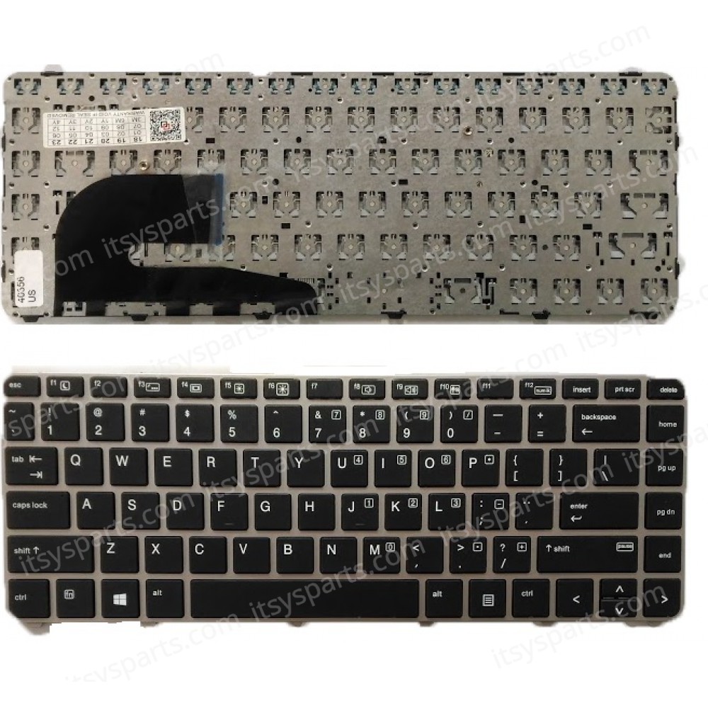 Keyboard - Keyboard Laptop HP EliteBook 836307-A41 836307-201 836307-08 836307-D61 836307-BB1 836307-061 836307-AD1 836307-161 836307-B31 836307-DH1 836307-FP1 836307-091 836307-131 836307-271 836307-251 (Ref.40356US)