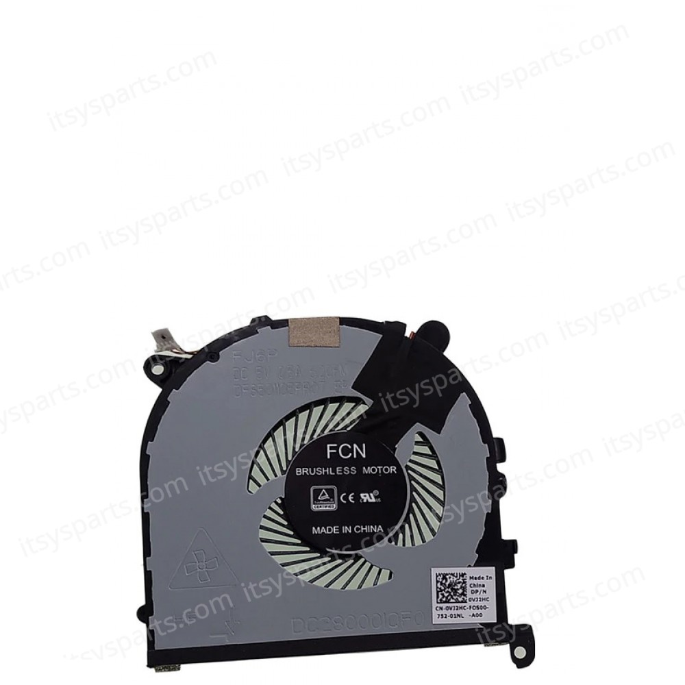Laptop Fan - CPU Cooling Fan Dell XPS15 9560 8R2V8 08R2V8 0VJ2HC VJ2HC TK9J1 FJ6P FJ6J (Ref. 80494)