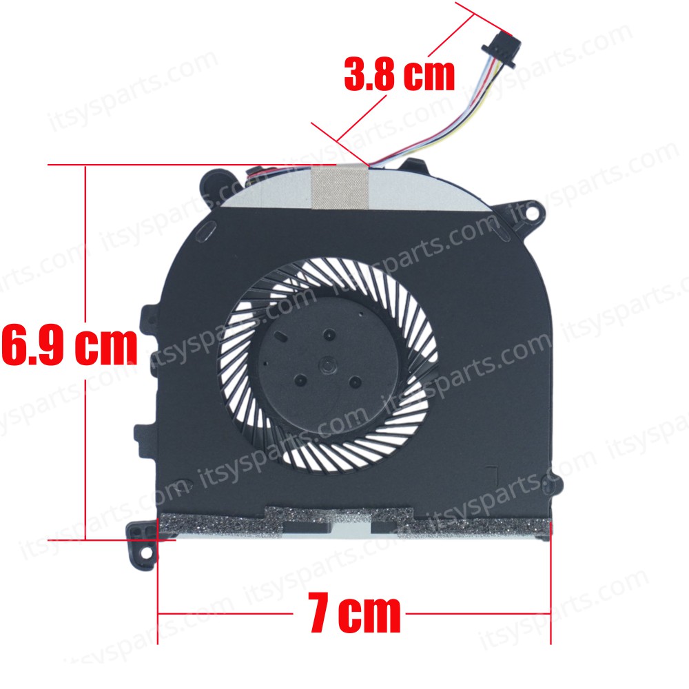 Laptop Fan - CPU Cooling Fan Dell XPS15 9560 8R2V8 08R2V8 0VJ2HC VJ2HC TK9J1 FJ6P FJ6J (Ref. 80494)