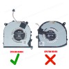 Laptop Fan - CPU Cooling Fan Dell XPS15 9560 8R2V8 08R2V8 0VJ2HC VJ2HC TK9J1 FJ6P FJ6J (Ref. 80494)