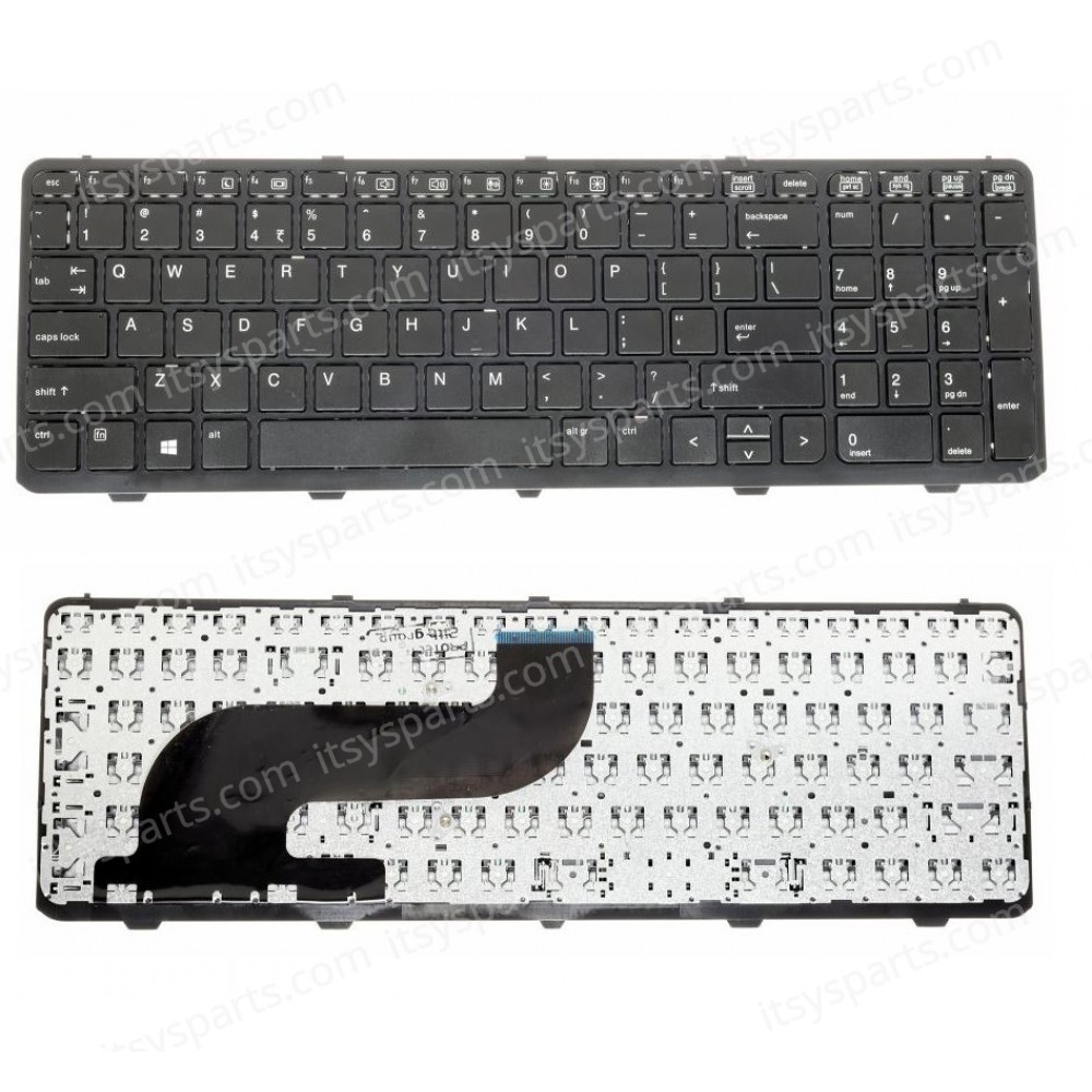 Keyboard Laptop HP ProBook 650 G1 655 G1 Keyboard With Frame No Pointer US 736649-001 738697-001 6037B0087901 (Ref.40470US)