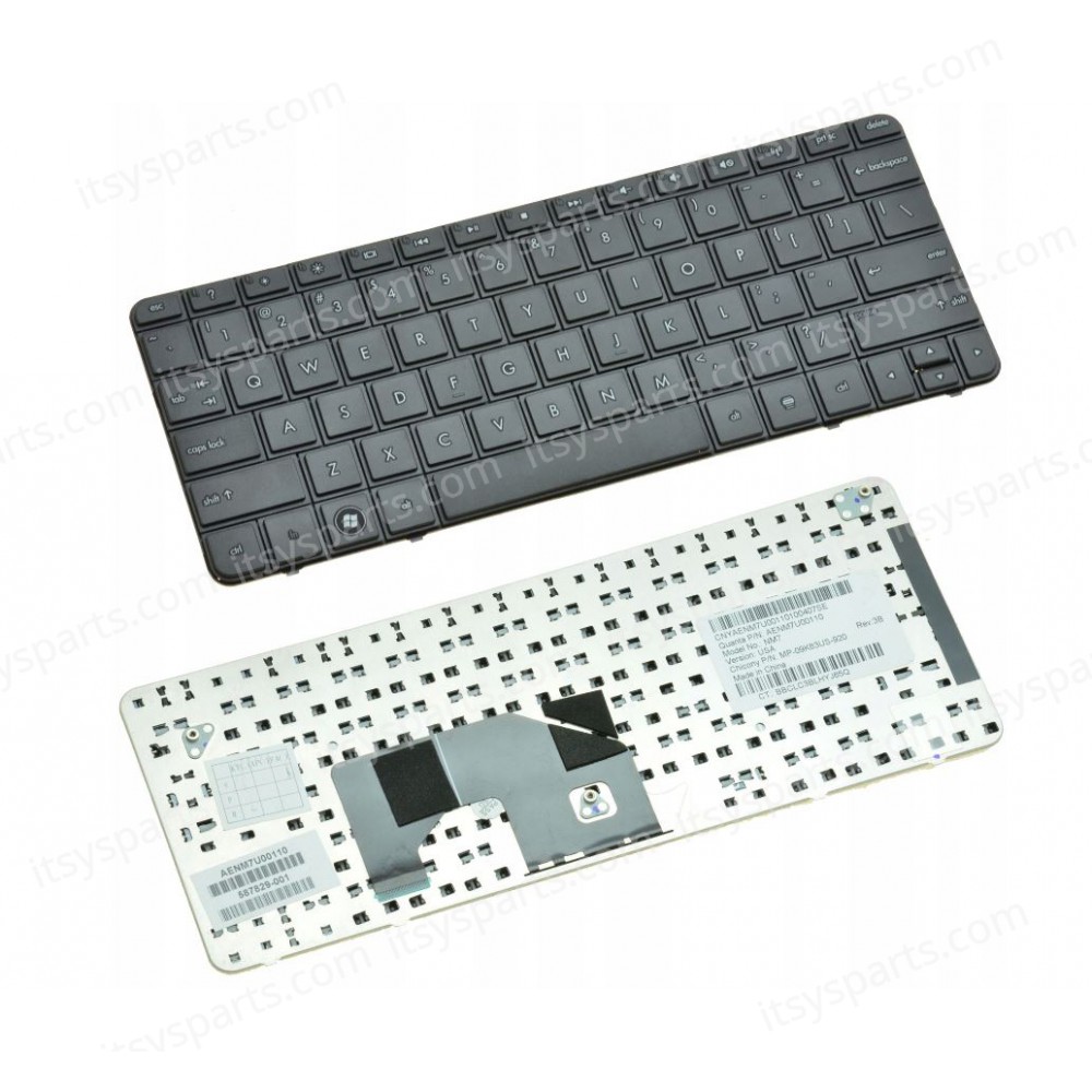Keyboard Laptop HP Mini 2102 Mini 210-1000 590527-001 AENM6U00210 (Ref.40471US)