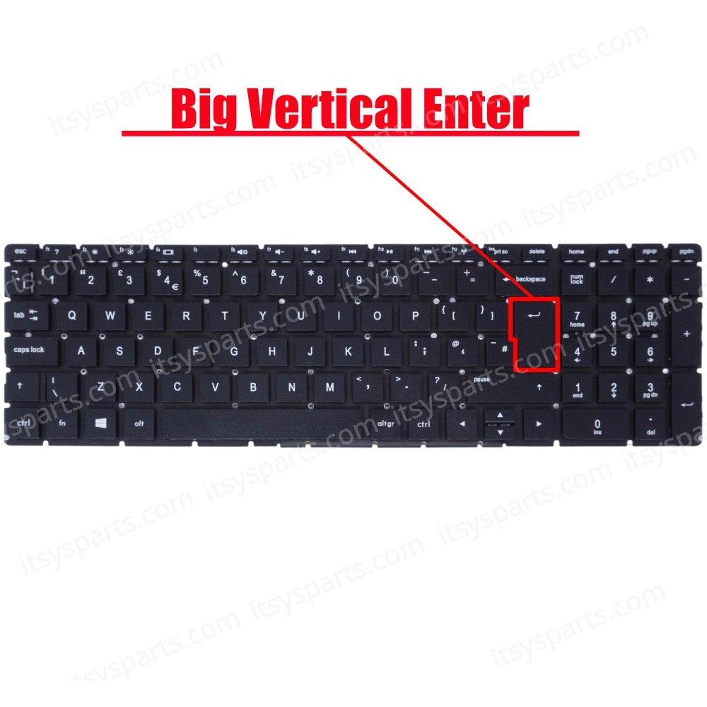 Laptop Keyboard HP Pavilion 15-AC 15-AF HP 250 G4 HP 255 G4 250 G4 250 G4 255 G4 256 G4 250 G5 255 G5 256 G5 9Z.NC8SW.D01 81300-38A (Ref.40293UKNOFRAME)