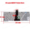 Keyboard Laptop HP EliteBook 6930 6930P 483010-001 468778-001 V070530AS1 NSK-H4K01 MP-06803US6442 (Ref.40473US)