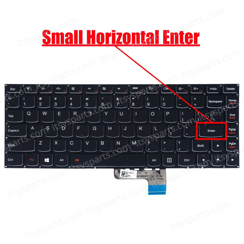 Laptop Keyboard - Keyboard for Lenovo Ideapad Yoga 2 Pro 13 20266 25212831 Yoga2 Pro13-ISE 25212829 Yoga 2 13-IFI 25212817 25212849 (Code 40474USBACKLIT)