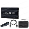 External HD enclosure Serial ATA 2.5'' USB 3.0 Black HD enclosure with case (Ref. 1-PER0001)