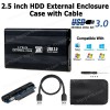External HD enclosure Serial ATA 2.5'' USB 3.0 Black HD enclosure with case (Ref. 1-PER0001)