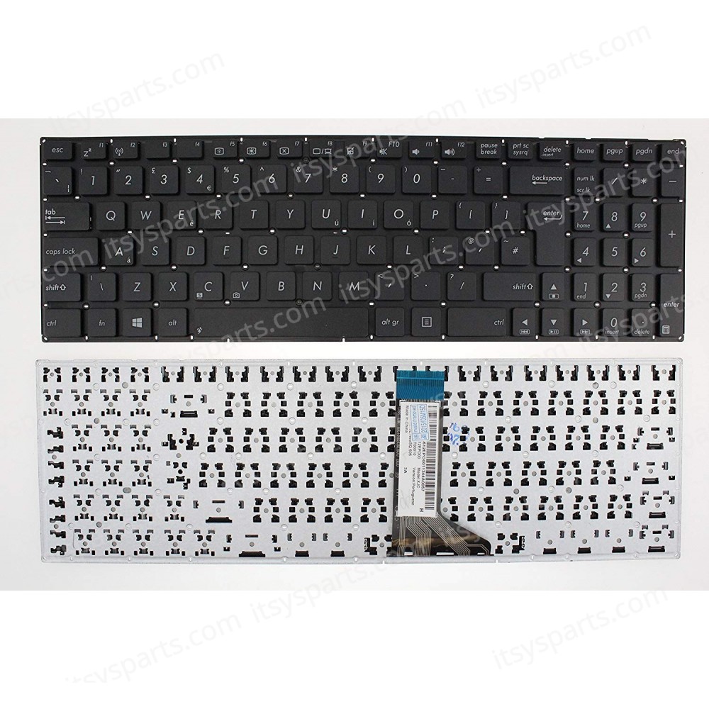 Laptop Keyboard ASUS X555 X555B X555L X555LA X555LD X555LN X555LP X555UF X555UJ R512M F554L AND (Ref.40381UK)