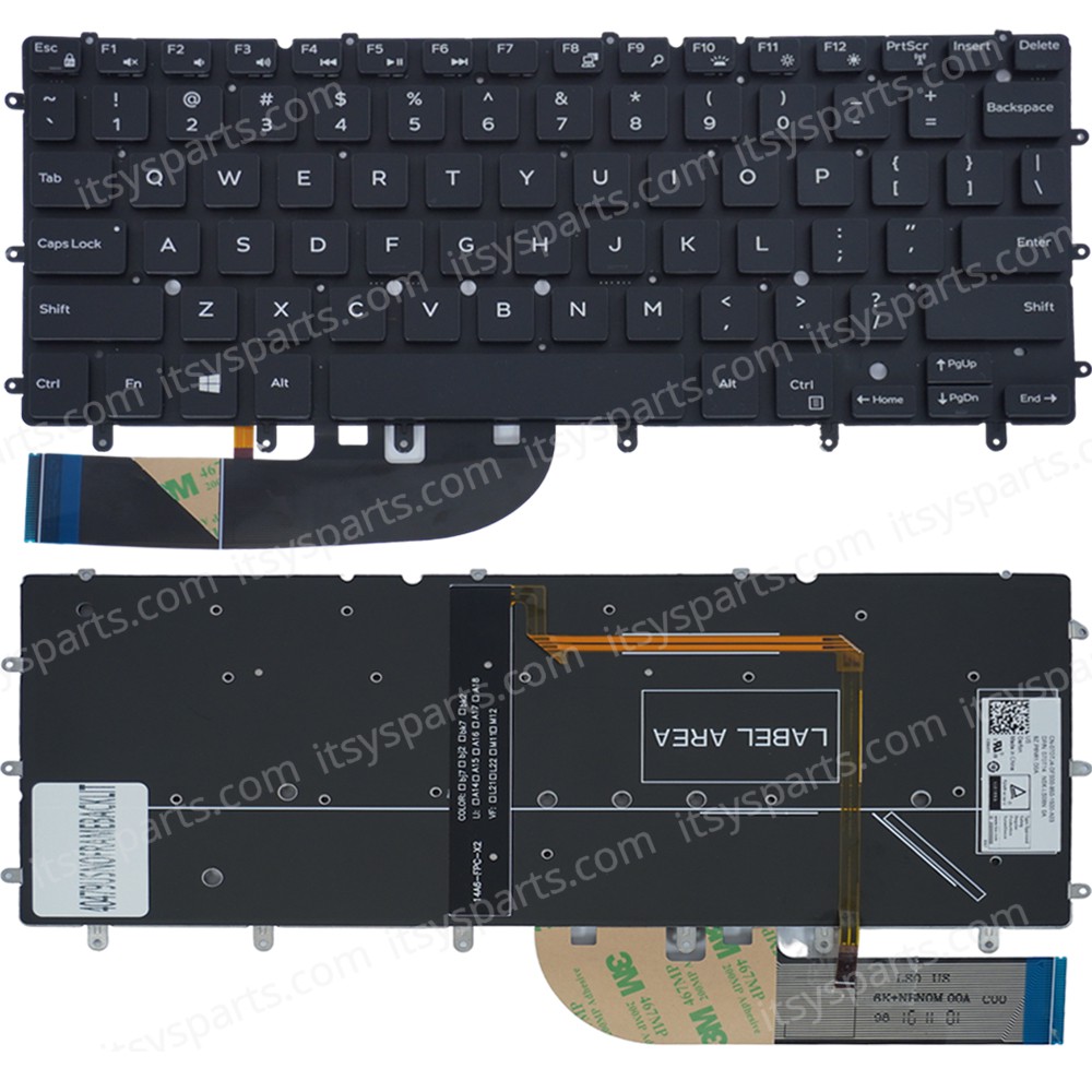 Keyboard - Keyboard Laptop DELL Inspiron 13 7386-2722 (Ref.40479USNOFRAMEBACKLIT)