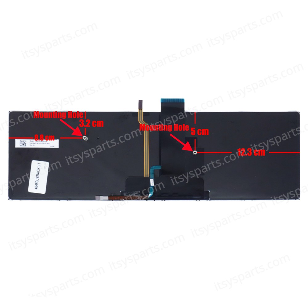 Keyboard for Laptop Toshiba Tecra A50-C Z50-C Series Z50-C-10M Z50-C-12F (Ref.40480USBACKLIT)