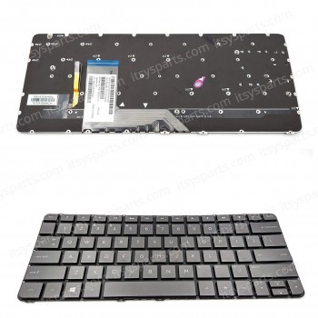 Keyboard Laptop Hp Spectre Pro x360 G1 Hp Spectre x360 13-4021CA Spectre x360 13-4105na Spectre x360 13-4107la 834589-001 Spectre x360 13-4013nb Spectre x360 13-4101nl (Ref.40481USGREYBACKLIT)