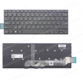 Keyboard - Keyboard Laptop DELL Inspiron 15 5568 5578 5579 7560 7569 7572 7579 7566 7567 0M9DMK PK131Q12B01 NSK-EB0BC 01 US (Ref.40482USNOFRAME)