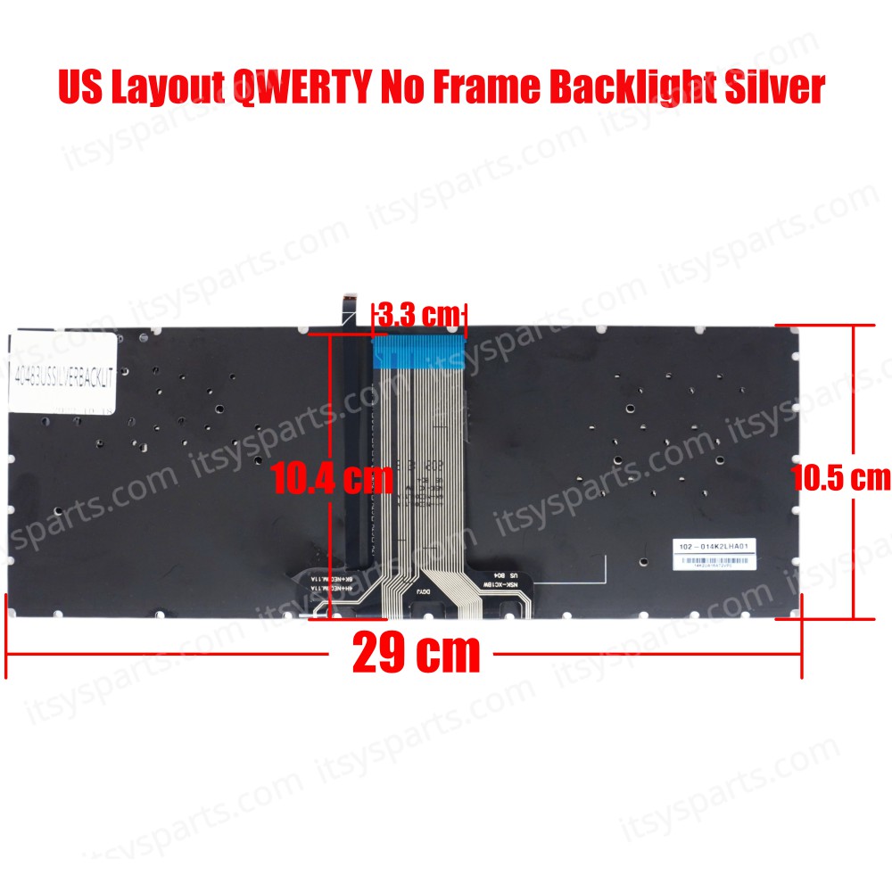 Laptop Keyboard Hp Pavilion 14-BA Series Pavilion 14T-BA Series Pavilion 14-BS Series Pavilion 14M-BA Series HPM16L83USJ920 (Ref.40483USSILVERBACKLIT)