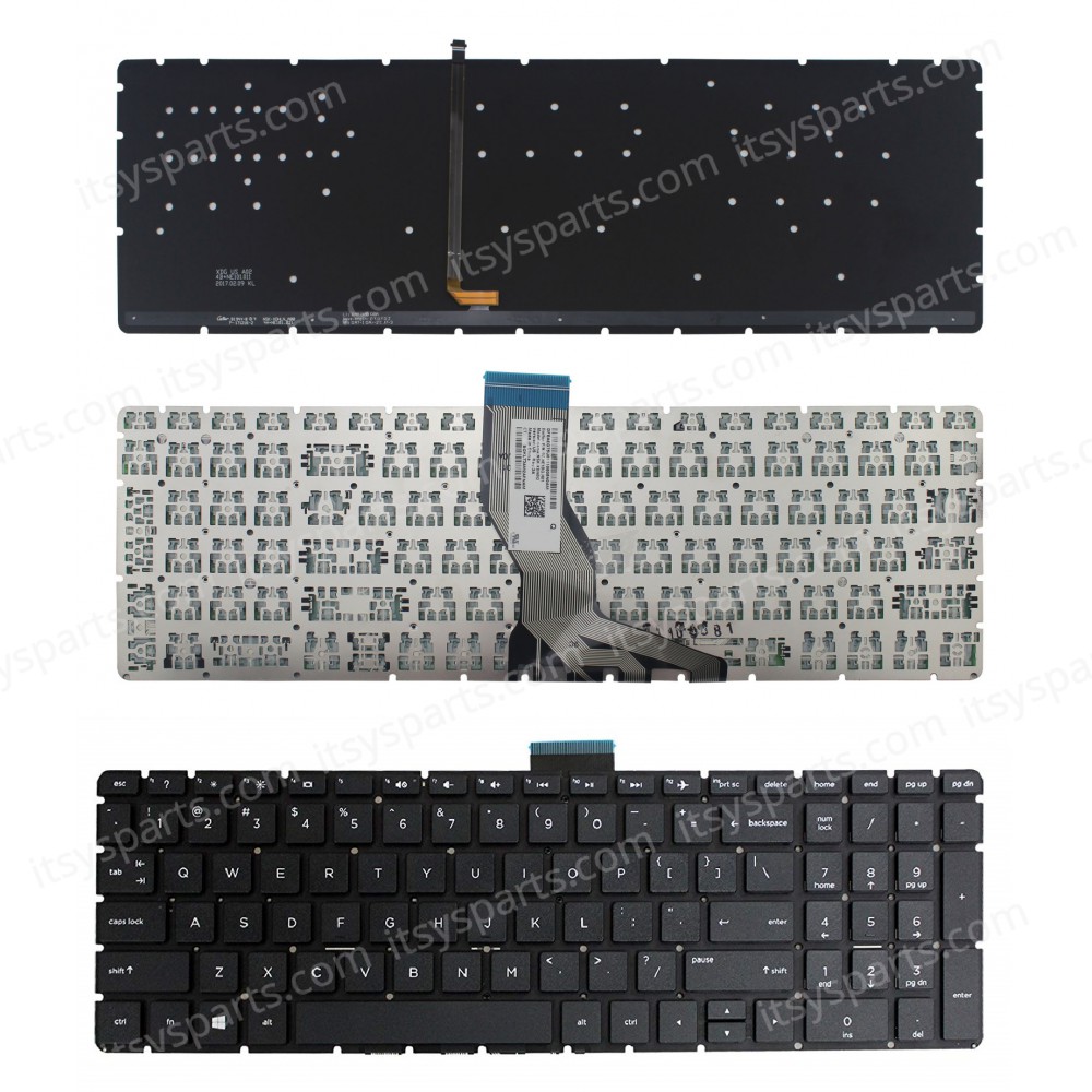 Laptop Keyboard HP 250 G6 Series 255 G6 Series 256 G6 Series 258 G6 Series PK132043G00 PK132042G00 HPM16M73USJ698 SN7161BL (Ref.40478USNOFRAMEBACKLIT)