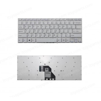 Keyboard-Laptop Keyboard Sony SVF 14E SVF142 SVF142A23T SVF143 SVF1421E2E SVF1432ACXW SVF143A1QT SVF14A SVF14A15CXB SVF14AC1QL SVF14E VAIO FIT 14E VAIO SVF14A VAIO SVF14A GR(Ref.40314USWHITENOFRAME)