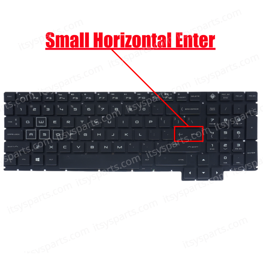Laptop Keyboard HP Omen 15-CE series 15-CE000 Series 15-CE010CA 15-CE051NR 15-CE020CA 15-CE025TX 15-CE026TX 15-CE001TX 15-CE002TX 15-CE011DX 15-CE015DX 15-CE018DX 15-CE019DX 15-CE019DX (Ref.40487USNOFRAMEBACKLIT)