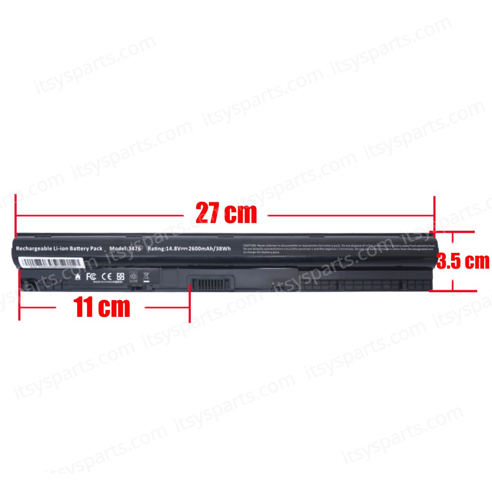 Laptop Battery - Battery for Dell Inspiron 3551 5551 5555 5555 5558 5758 Vostro 3451 HD4J0 M5YIK WKRJ2 GXVJ3 1KFH3 p51f002 (Ref.-1-BAT0050(2200MAH))