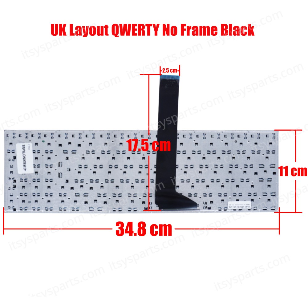 Laptop Keyboard ASUS X550C ASUS X550CA ASUS X550CC ASUS X550CL ASUS X550DP ASUS X550VC 0KN0-PE1IT13 0KNB0-6122IT00 0KNB0-612BIT00 9Z.N8SSQ.10E 9Z.N8SSU.40E AEXJ5I00110 XJ5 (Ref.40359UKNOFRAME)