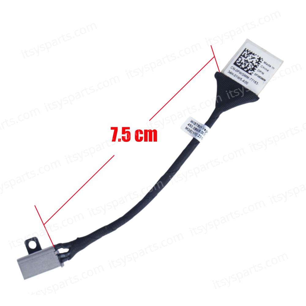 DC Power Plug Dell Inspiron 15 3562 3562 3565 3567 i3567-5664 15-3567 i3567-5185BLK-PUS i3567-5820BLK i3567-3919BLK 3576 (code 1-3505)