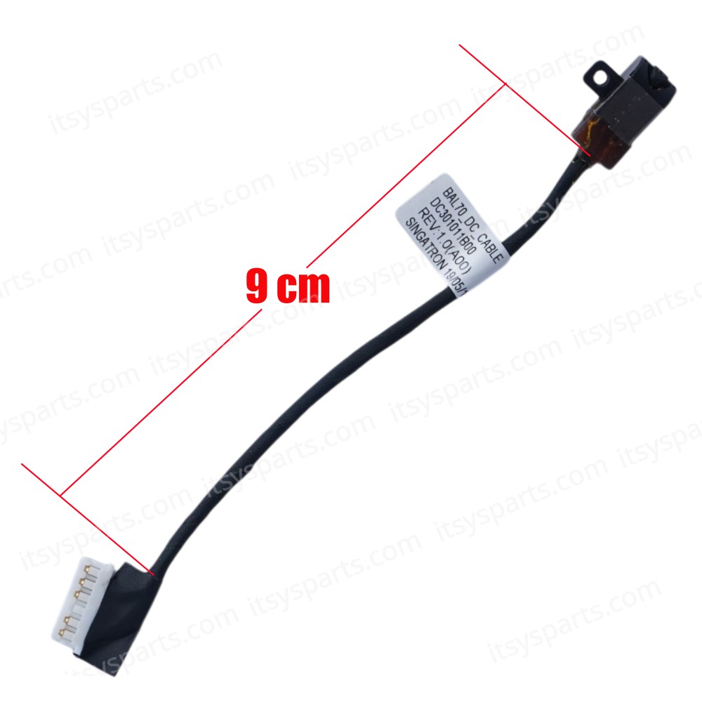 DC Power Plug Dell Inspiron 17 5770 5775 DC301011B00 2K7X2 17 i5770 i5775 DC301011800 02K7X2 (code 1-3507)