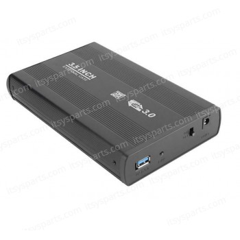 External HD enclosure Serial ATA 3.5'' USB 3.0 Black HD enclosure with external power supply (Code 1-PER0002)