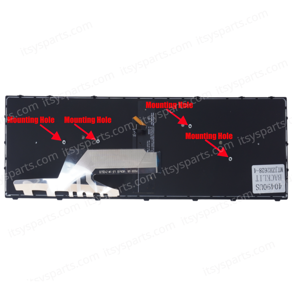 Laptop Keyboard HP Probook 450 G5 455 G5 470 G5 Keyboard with Backlit Frame US L01027-001 L01028-001 L01027-041 (Ref.40490USBACKLIT)