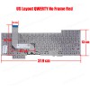 Laptop Keyboard ASUS Rog G751 G751J G751JT G751JL G751JY G751JM G751JL-WH71(WX) G751JT-DH72 G751JT-CH71 G751JT-DB73 (Ref. 40391USNOFRAME)