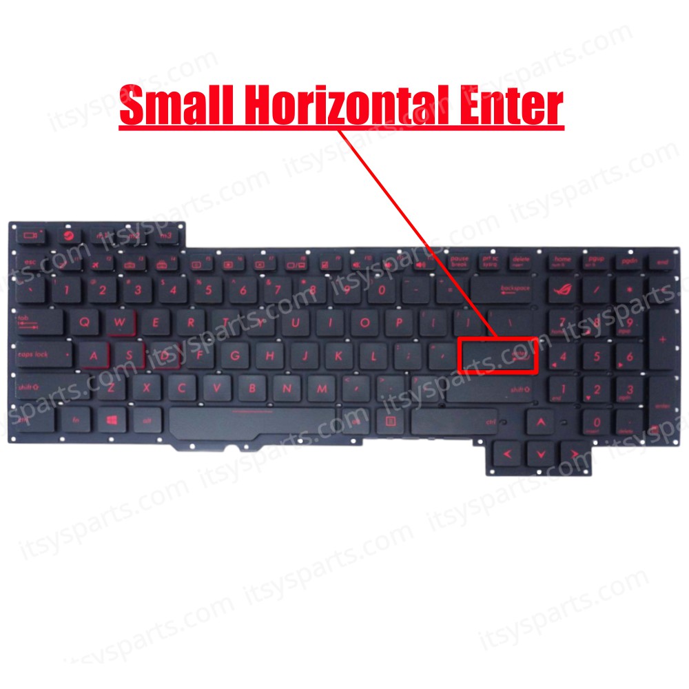 Laptop Keyboard ASUS Rog G751 G751J G751JT G751JL G751JY G751JM G751JL-WH71(WX) G751JT-DH72 G751JT-CH71 G751JT-DB73 (Ref. 40391USNOFRAME)