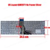 Laptop Keyboard HP 15-BW 15T-BS 15T-BW 15BW 15TBS 9Z.NE1BW.101 926560-001 9Z.NC8SC.A01 (Ref.40478USSILVERNOFRAME)