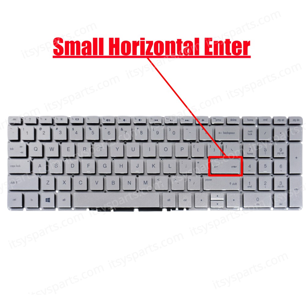 Laptop Keyboard HP 15-BW 15T-BS 15T-BW 15BW 15TBS 9Z.NE1BW.101 926560-001 9Z.NC8SC.A01 (Ref.40478USSILVERNOFRAME)
