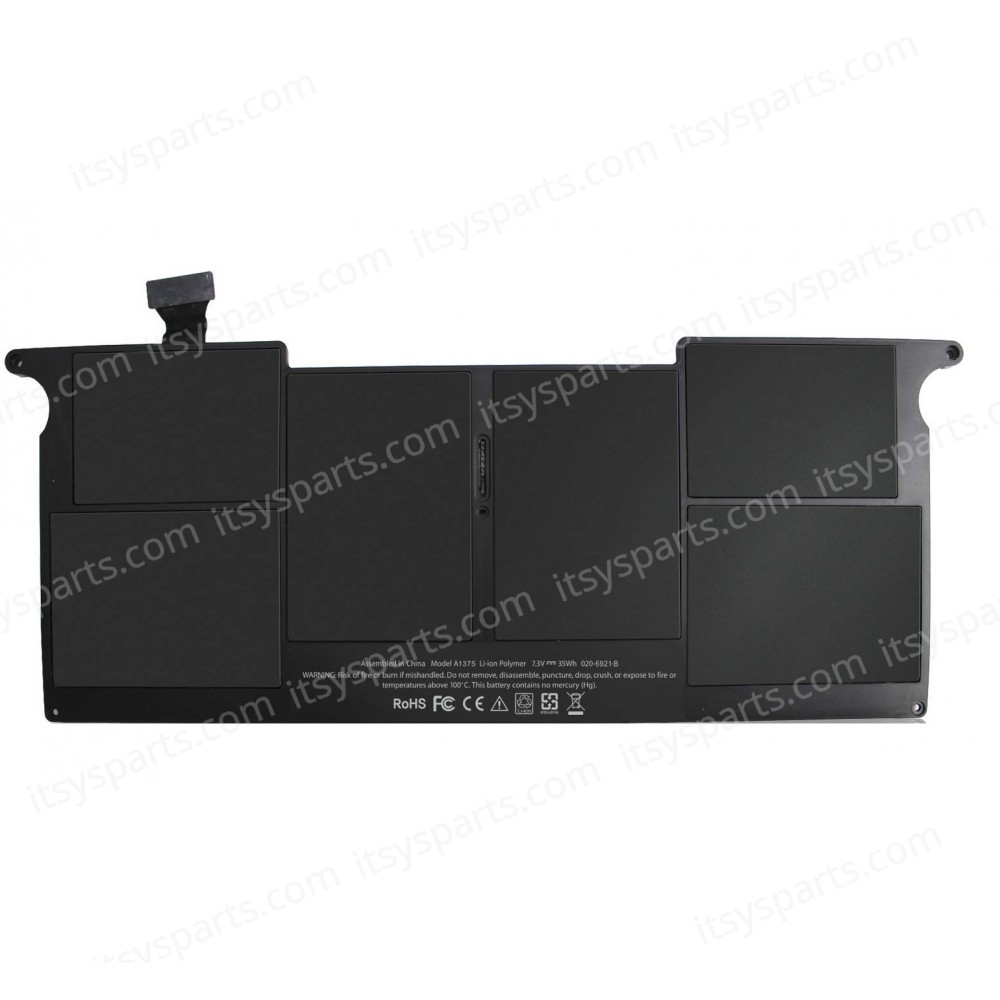 Laptop Battery - Battery for A1370 A1375 661-5736 661-6068 020-6920-A 020-6920-01 020-6920-B 020-6920-B 020-6921-B (Late 2010 Version) MC505 MC506 MC505LL/A MC506LL/A (Ref.-1-BAT0113)