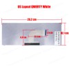 Laptop Keyboard for Asus eeepc 1101HA N10 N10E N10J N10JB N10JC N10JH V090262CS1, 0KNA-1J2FR01, V090262BK2, V090262BS2, V090262CK1, 0KNA-1J1GE01 (SKU. 40098USWHITE)