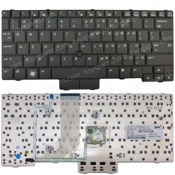 Keyboard Laptop Keyboard HP EliteBook 2540p 598790-001 V108602AS1 PK1309C2A00 US Black (40518US)