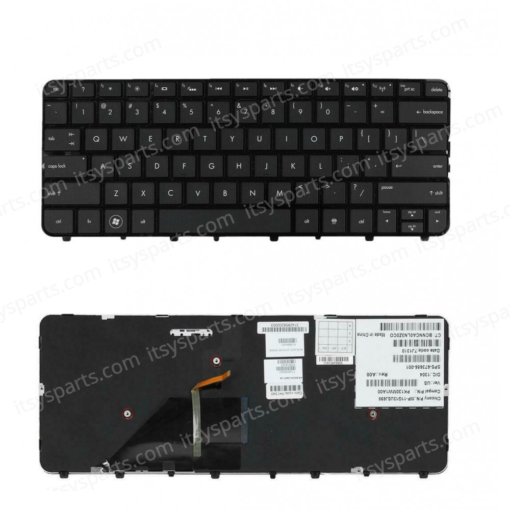 Keyboard Laptop Keyboard HP Folio 13 13-1000en Backlit 7J1570 673656-001 MP-11G13USJ698 PK130MW1A00 (Ref.40519USBACKLIT)