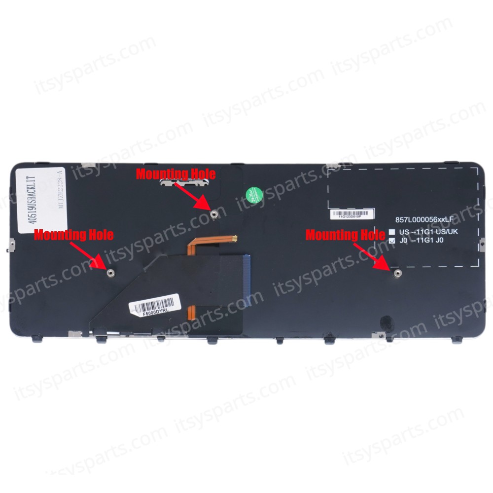 Keyboard Laptop Keyboard HP Folio 13 13-1000en Backlit 7J1570 673656-001 MP-11G13USJ698 PK130MW1A00 (Ref.40519USBACKLIT)