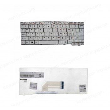 Keyboard Laptop Keyboard Lenovo IdeaPad S10-2 S10-2C S10-3C S11 V103802AK1, PK1308H3A65, V103802BK1, MP-08F53GR-686, 25008868 (Ref.40521USWHITE)