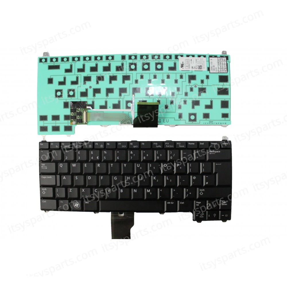 Laptop Keyboard DELL LATITUDE E4200 W688D A037 RN076894 W688D W690D 0W688D CN-0W688D 0X541D KFRTM9 CN0X541D1297614F0014A02 0X541D 0T989G UK VERSION BLACK KEYBOARD(Ref.40220UKBACKLIT)