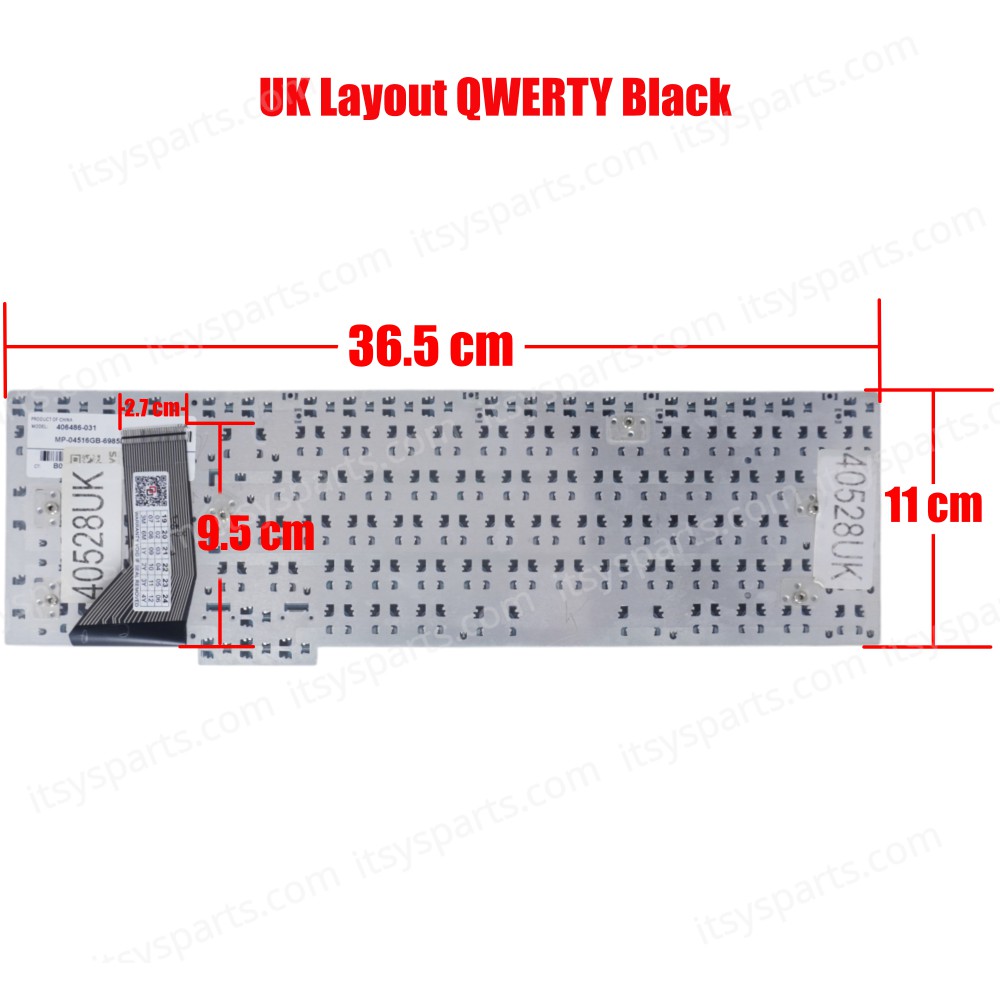 Laptop Keyboard for HP Pavilion TFT7600R ZD7100 ZD7000 ZD7200 ZD8000 Compaq NX9500 Series AENT1TPU017 406486-001 MP-04513US-6985L UK Black ( SKU.40528UK )