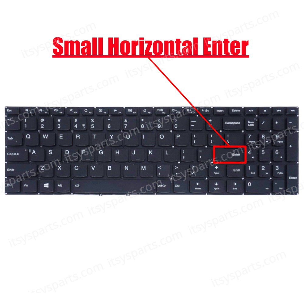 Laptop Keyboard Lenovo IdeaPad 310-15 310-15ABR 310-15ABR 310-15ABR 310-15IAP 310-15ISK 310-15IKB (Ref. 40387USNOFRAMEBACKLIT)