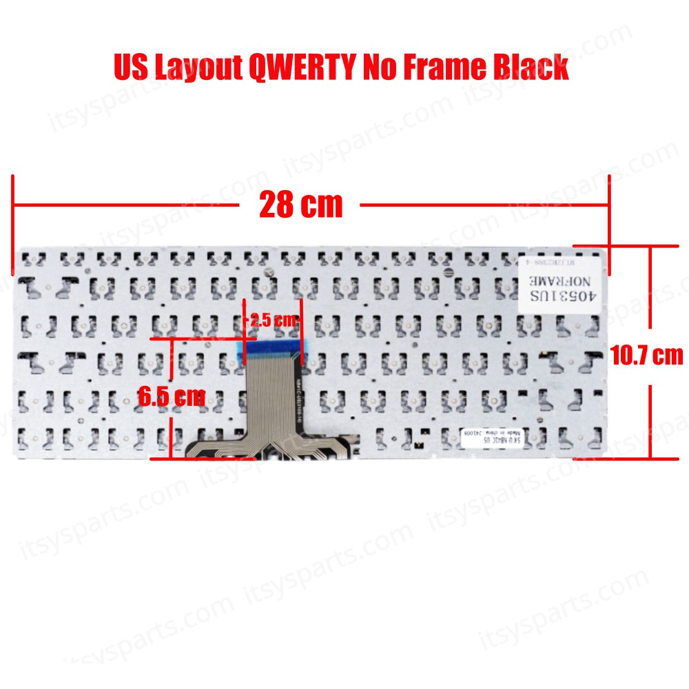 Keyboard Laptop keyboard Lenovo Ideapad 310s-14ast 310s-14isk 310s-14ikb 510s-14isk 510s-14ikb 80TK 80UA 80U9 (Ref.40531USNOFRAME)