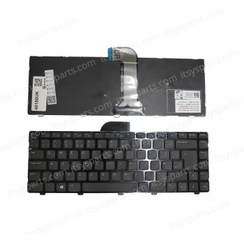 Laptop Keyboard Dell Inspiron 14 3421 3437 14R 5421 5437 15Z 5523 M431R Latitude 3440 Vostro 2421 0NG6N9 6H10H 9Z.N8VSW.00L Dell MP-10K63US-442 MP10K63US442 US VERSION BACKLIT BLACK KEYBOARD (CODE 40180UK)