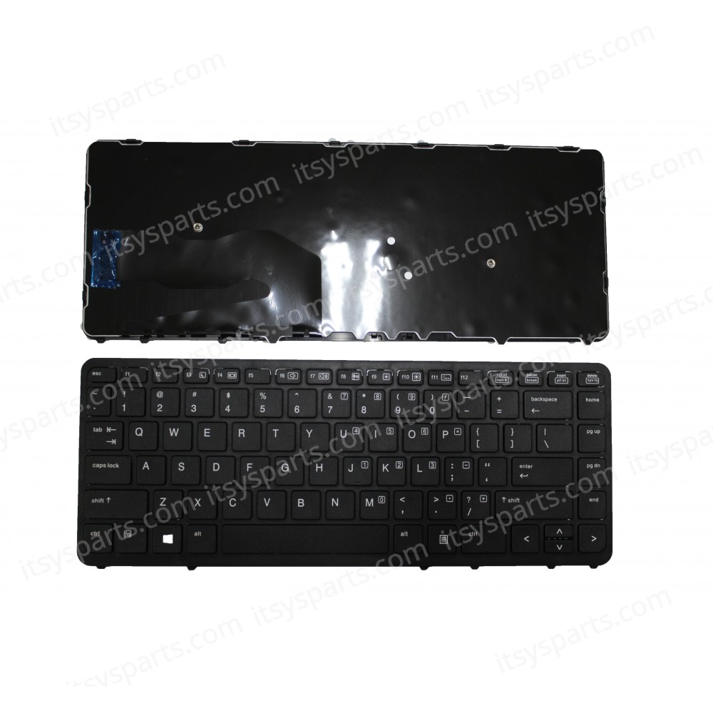 Keyboard Laptop HP EliteBook 840 G1 G2 / 850 G1 G2 / HP ZBook 14 736654-151 731179-151 NSK-CP2BV 9Z.N9JBV.20L 6037B008562 736654-001 731179-001 6037B0085602 (Ref.40363USNOPOINTER)