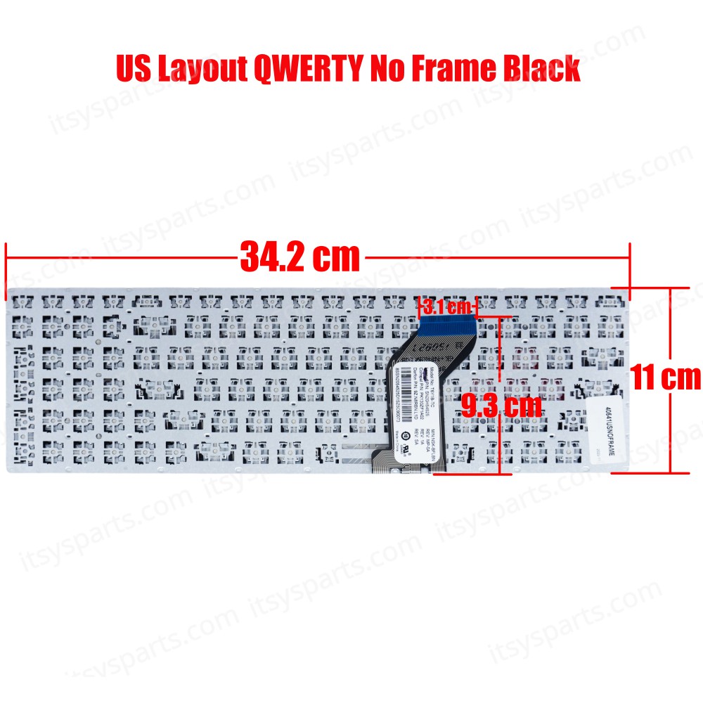 Laptop Keyboard Lenovo Ideapad Y700-15ISK Y700-17ISK Y700-15ACZ SN20H54485 PK130ZF1A00 (SKU.40541USNOFRAME)